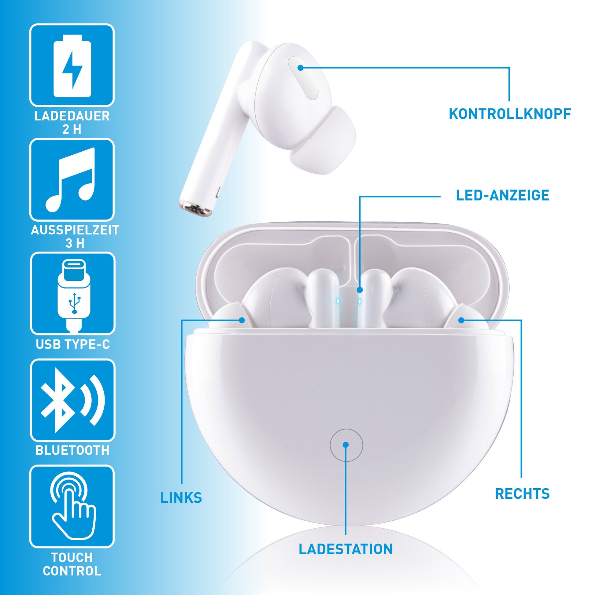 Earbuds Tws 350Mah Bt
