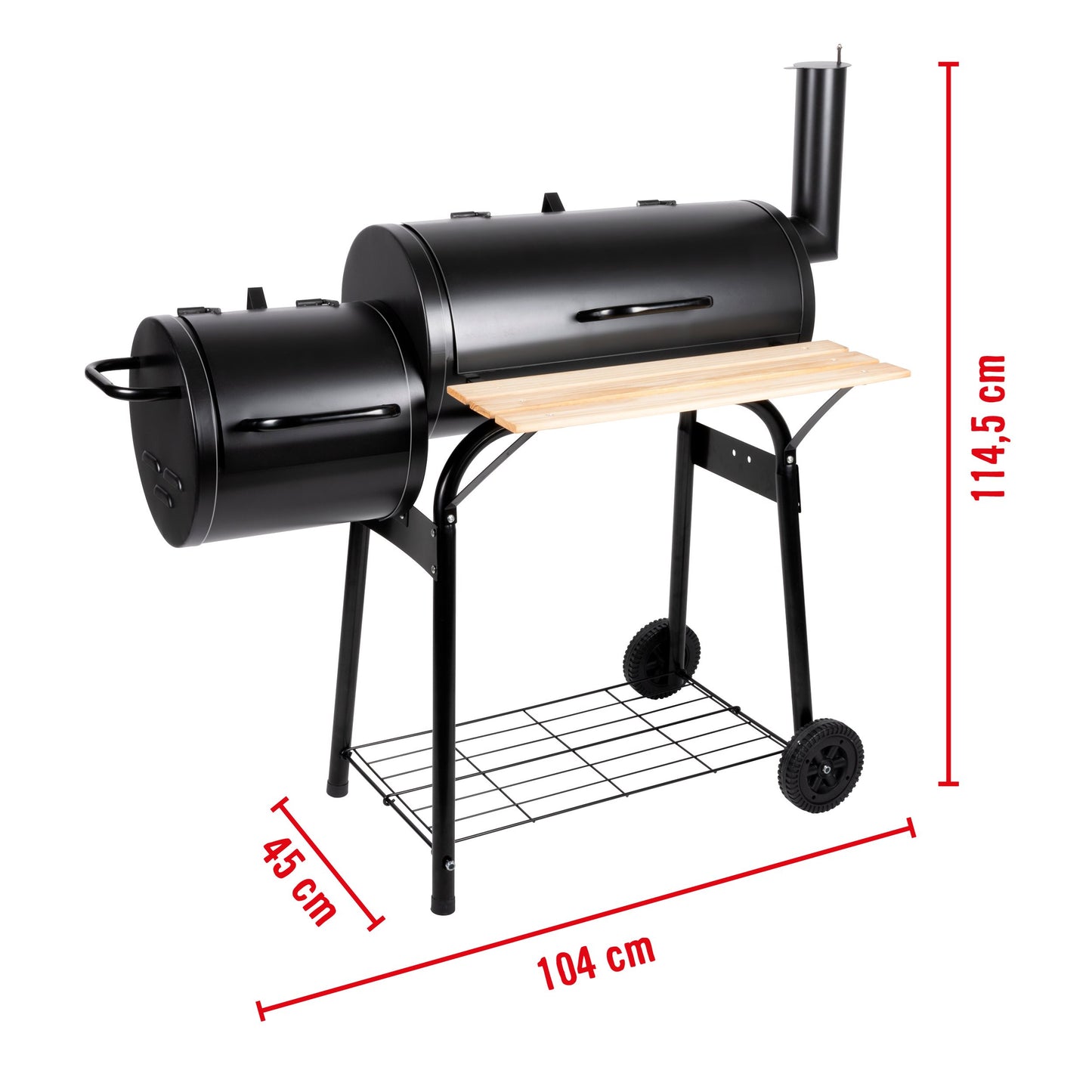 Bbq Grill Smoker 104X58X114Cm