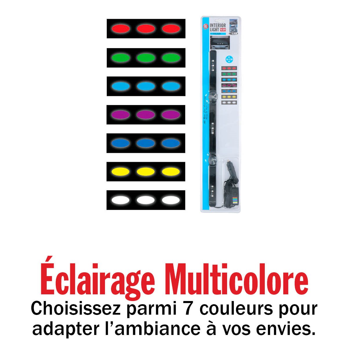 Deco Lightbar 12Led 7Colors