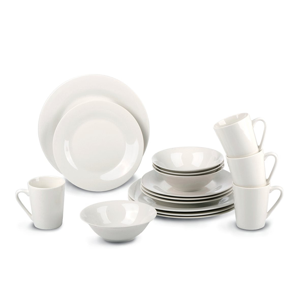 Dinerset 16Pcs Wit Sw