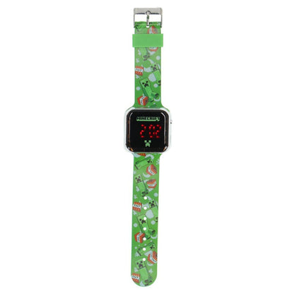 Minecraft Led Horloge Groen