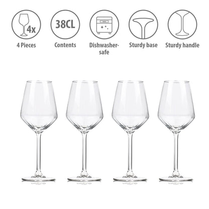 Wine Glass 380Ml 4Pc