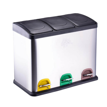 Pedal Bin 3X15L 4Pc