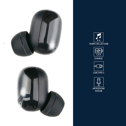 Earbuds Stereo Tws Black