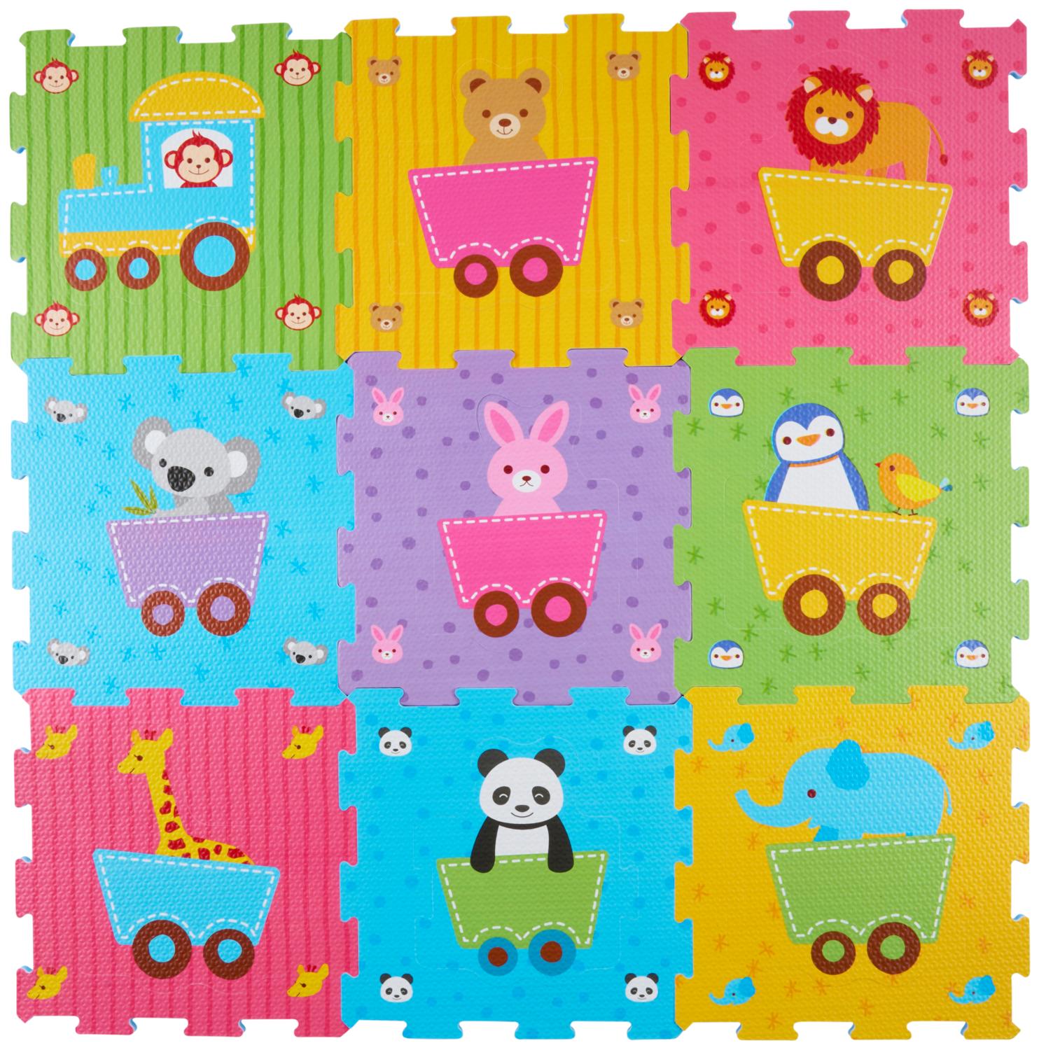 Puzzle Mat Animal 18Pc