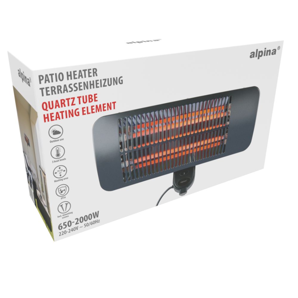 Patio Heater Wall  650-2000W