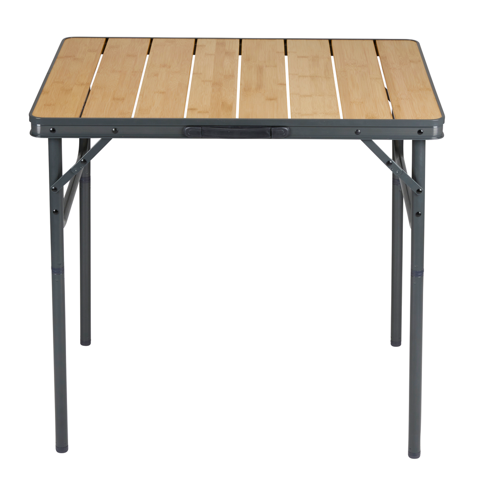 Camp Active Campe Active Campingtafel Inklapbaar - Inklaptafel - Opvouwbare Tafel - Vouwtafel - Inklapbare Tafel - In Hoogte Verstelbaar- 75 X 55 X 31 - 71 Cm - Bamboe En Aluminium
