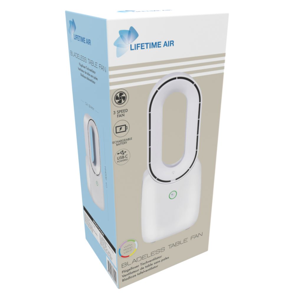 Fan Table Bladeless Usb 1800Mah