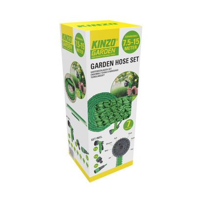 Garden Hose 7,5-15M 4Pc