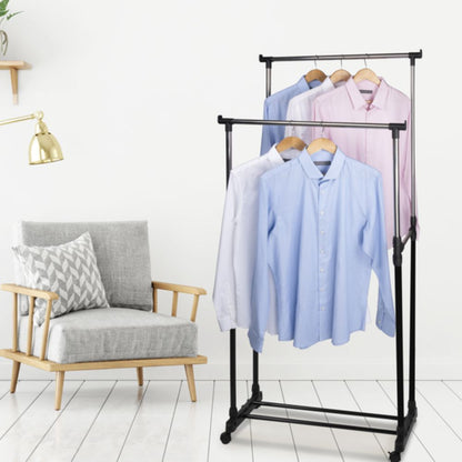 Clothes Rack Mobile Double