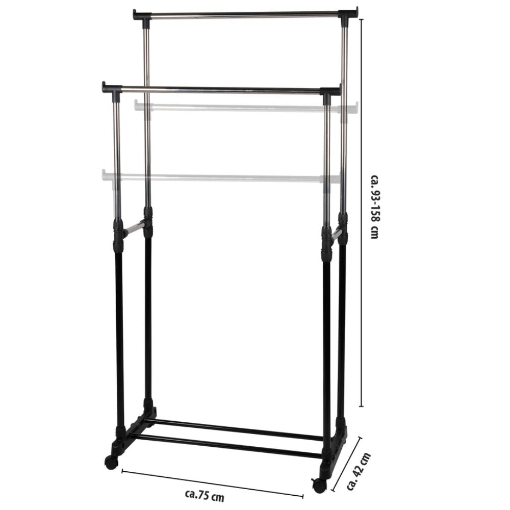Clothes Rack Mobile Double