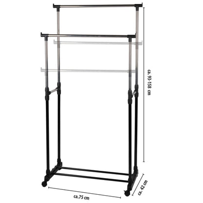 Clothes Rack Mobile Double