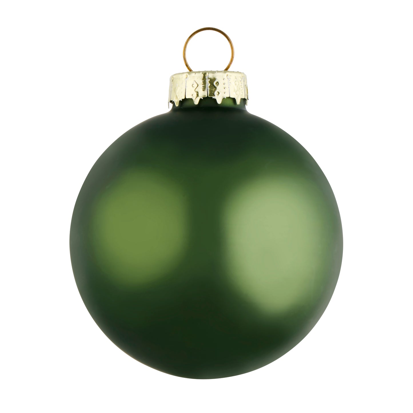 Xmas Bauble Glass Green Ø8Cm 6Pc