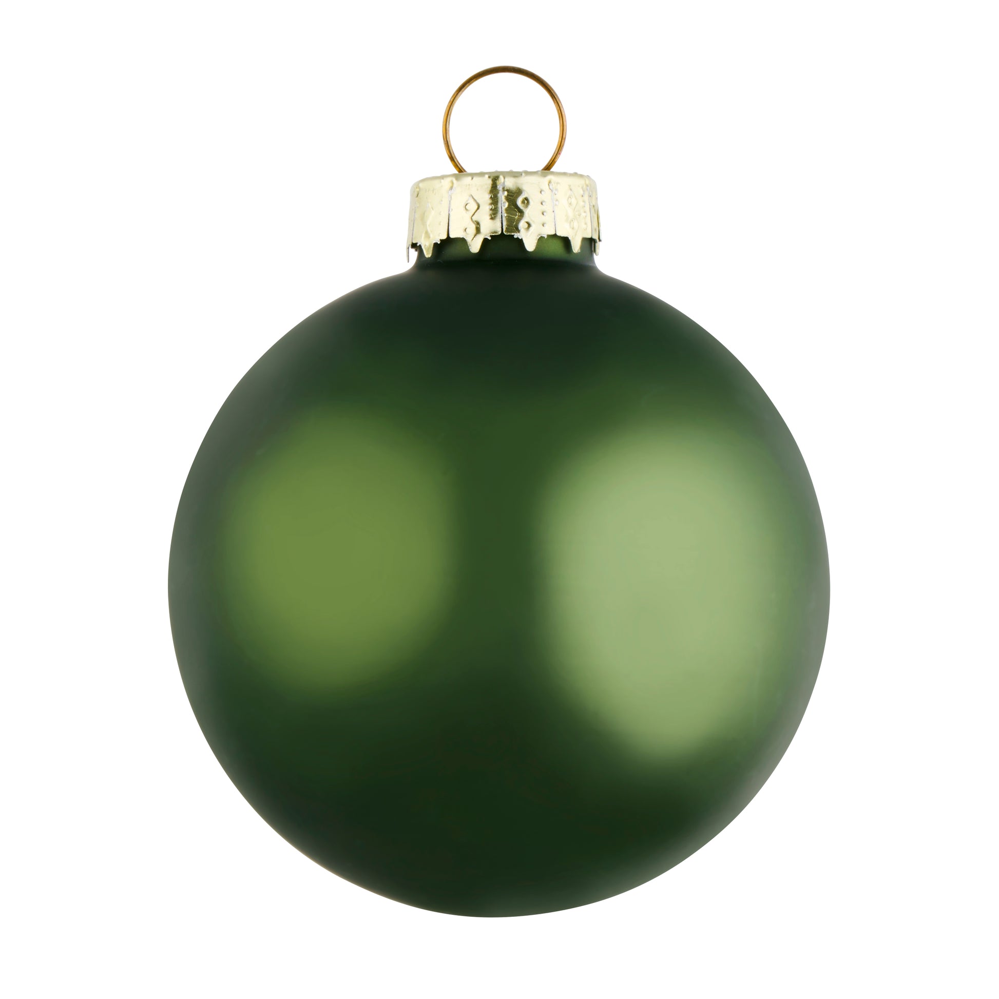 Xmas Bauble Glass Green Ø8Cm 6Pc
