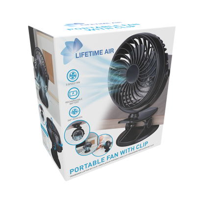 Fan Portable With Clip 1200Mah