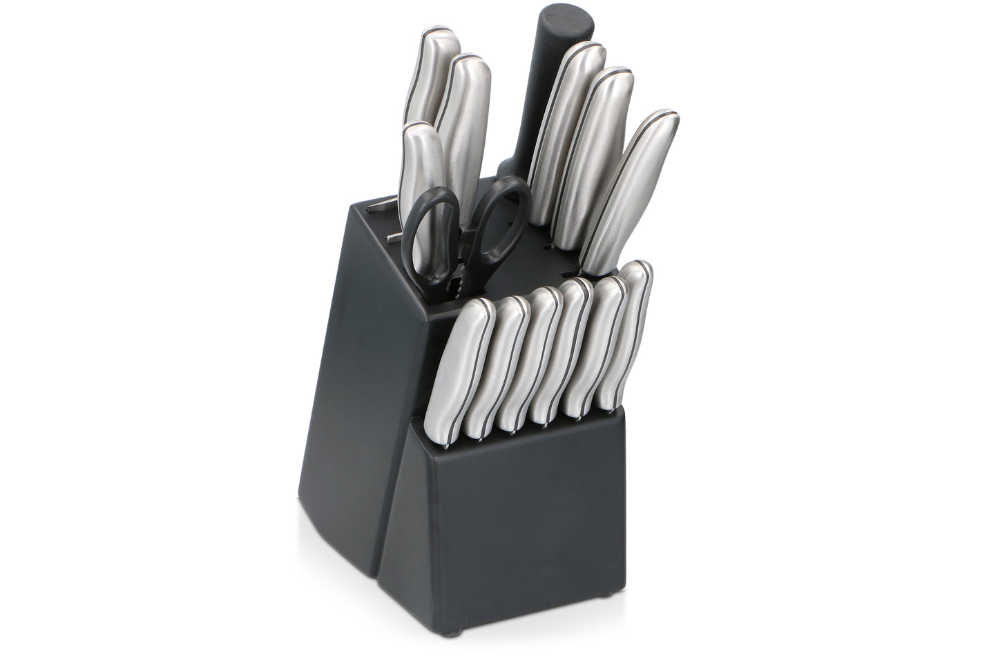 Knife Set With Block 15Pc