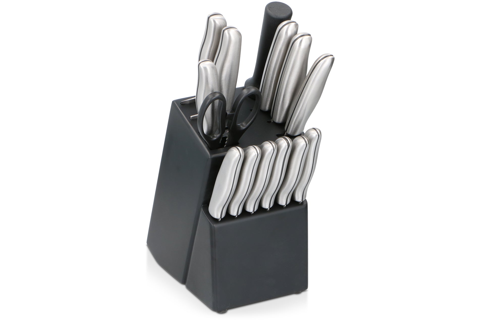 Knife Set With Block 15Pc