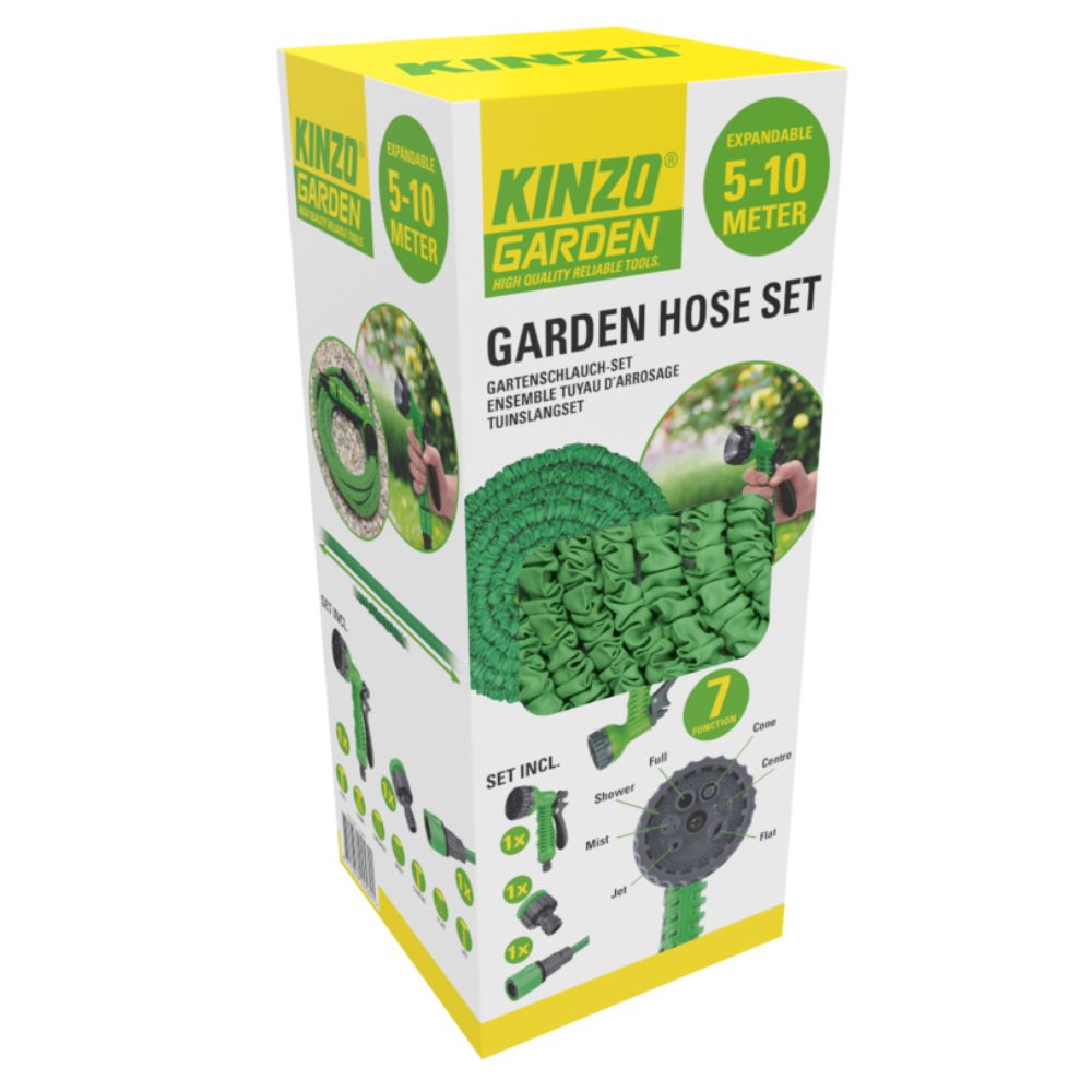 Garden Hose 5-10M 4Pc