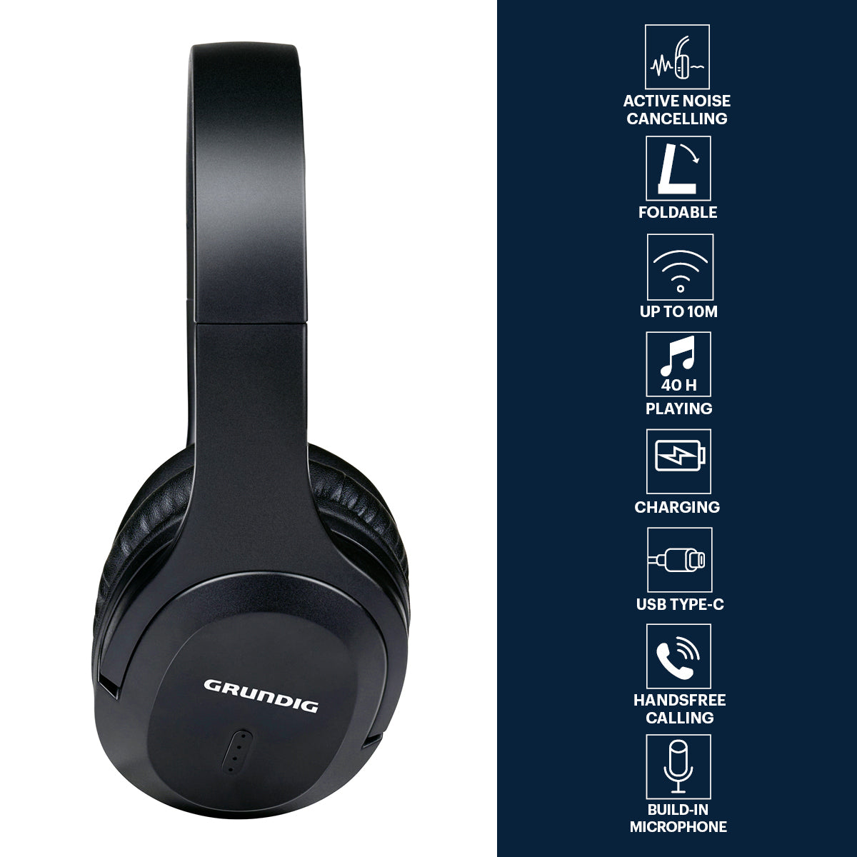 Headphone Bt Anc 400Mah