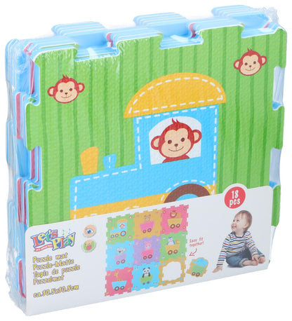 Puzzle Mat Animal 18Pc
