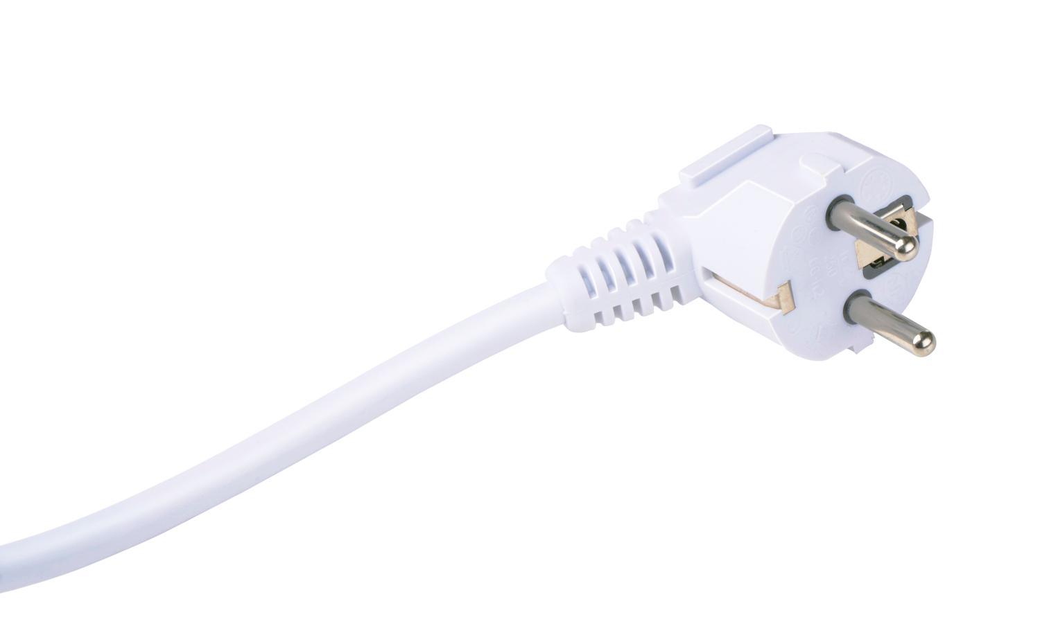 Socket 6 Way With Switch 1.4M Wht