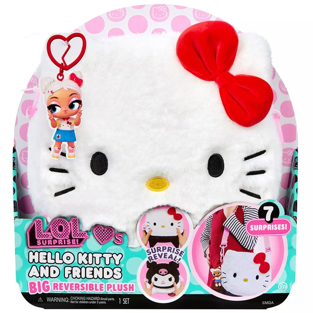 L.o.l. Surprise Loves Hello Kitty &Amp; Friends Big Reversible Knuffel