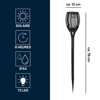 Solar Light Flame Effect Led