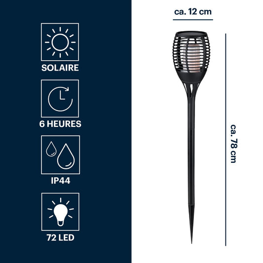 Solar Light Flame Effect Led