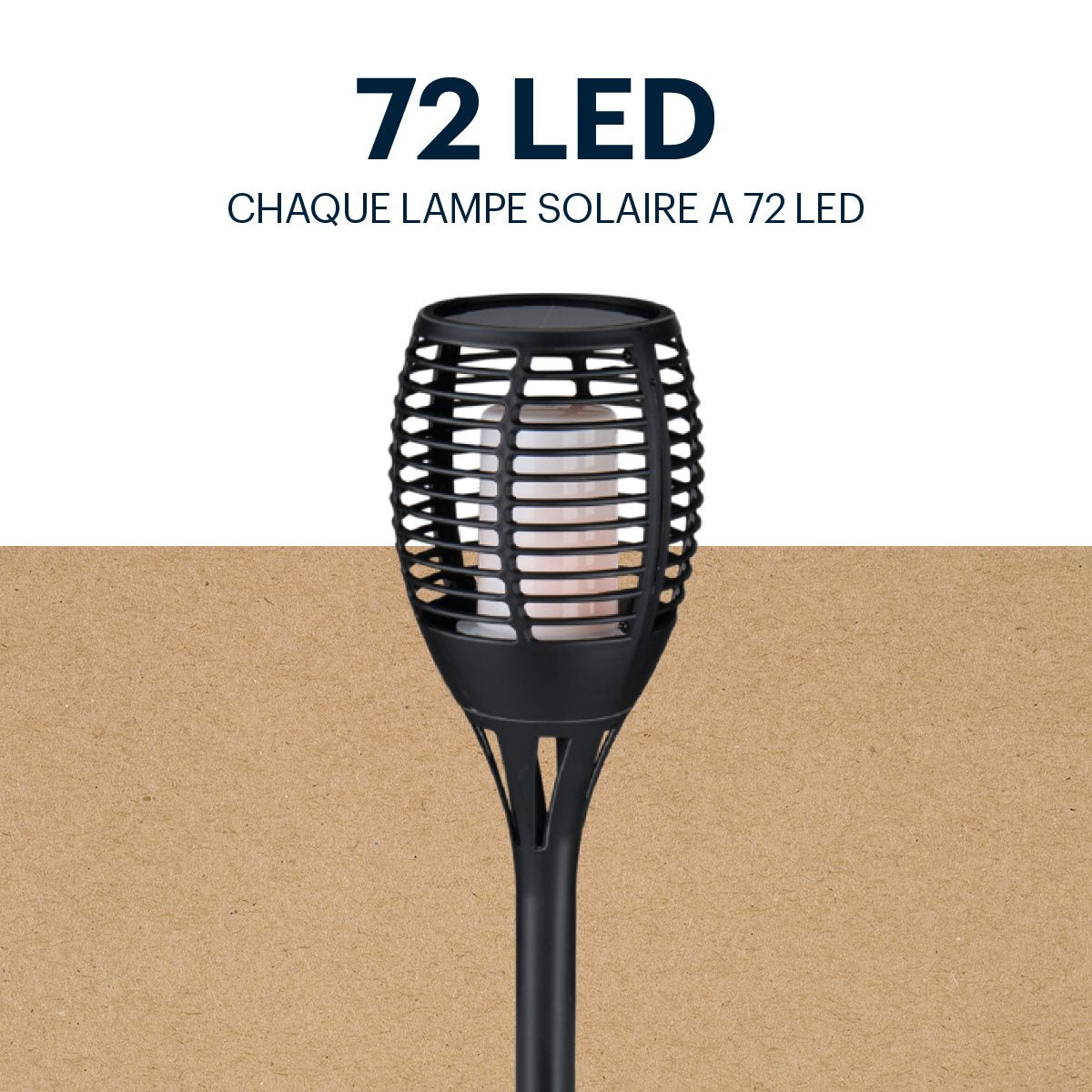 Solar Light Flame Effect Led
