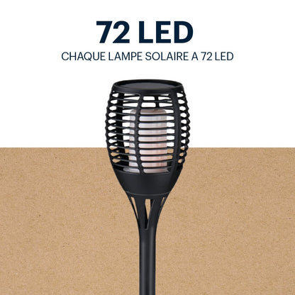 Solar Light Flame Effect Led