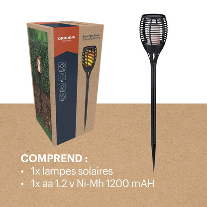 Solar Light Flame Effect Led