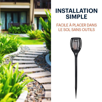 Solar Light Flame Effect Led