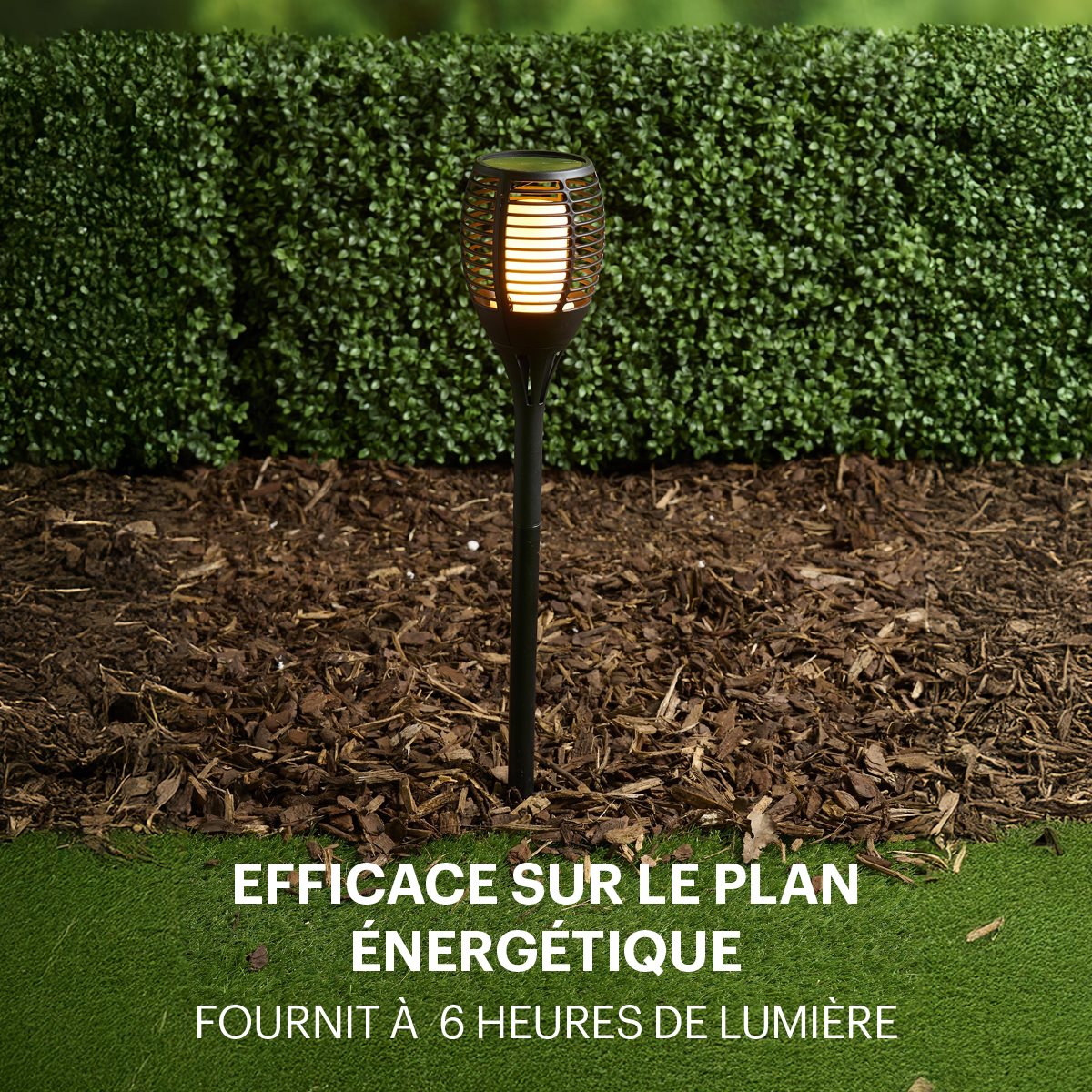 Solar Light Flame Effect Led