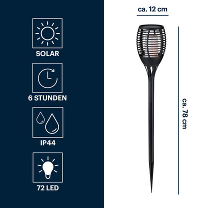 Solar Light Flame Effect Led