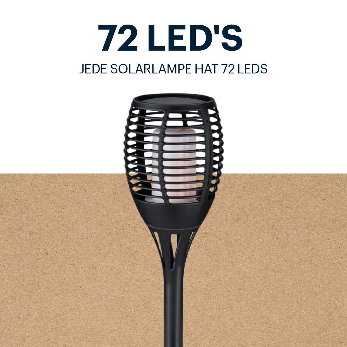 Solar Light Flame Effect Led