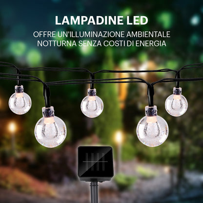 Grundig Solar Lichtsnoer 50Led - Met Led-Verlichting - Zonne-Energie - Kunststof