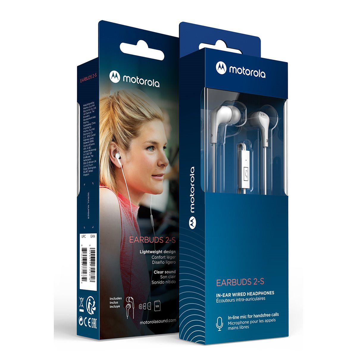 Earphone Earbuds 2-S Wht