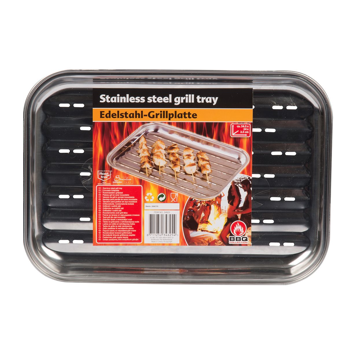 Bbq Grill Tray 345X245X27Mm