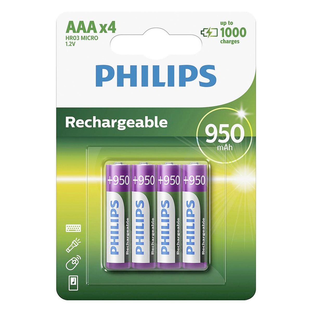 Battery Aaa Nimh 950Mah 4Pc