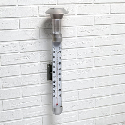Solar Thermometer Led 2In1