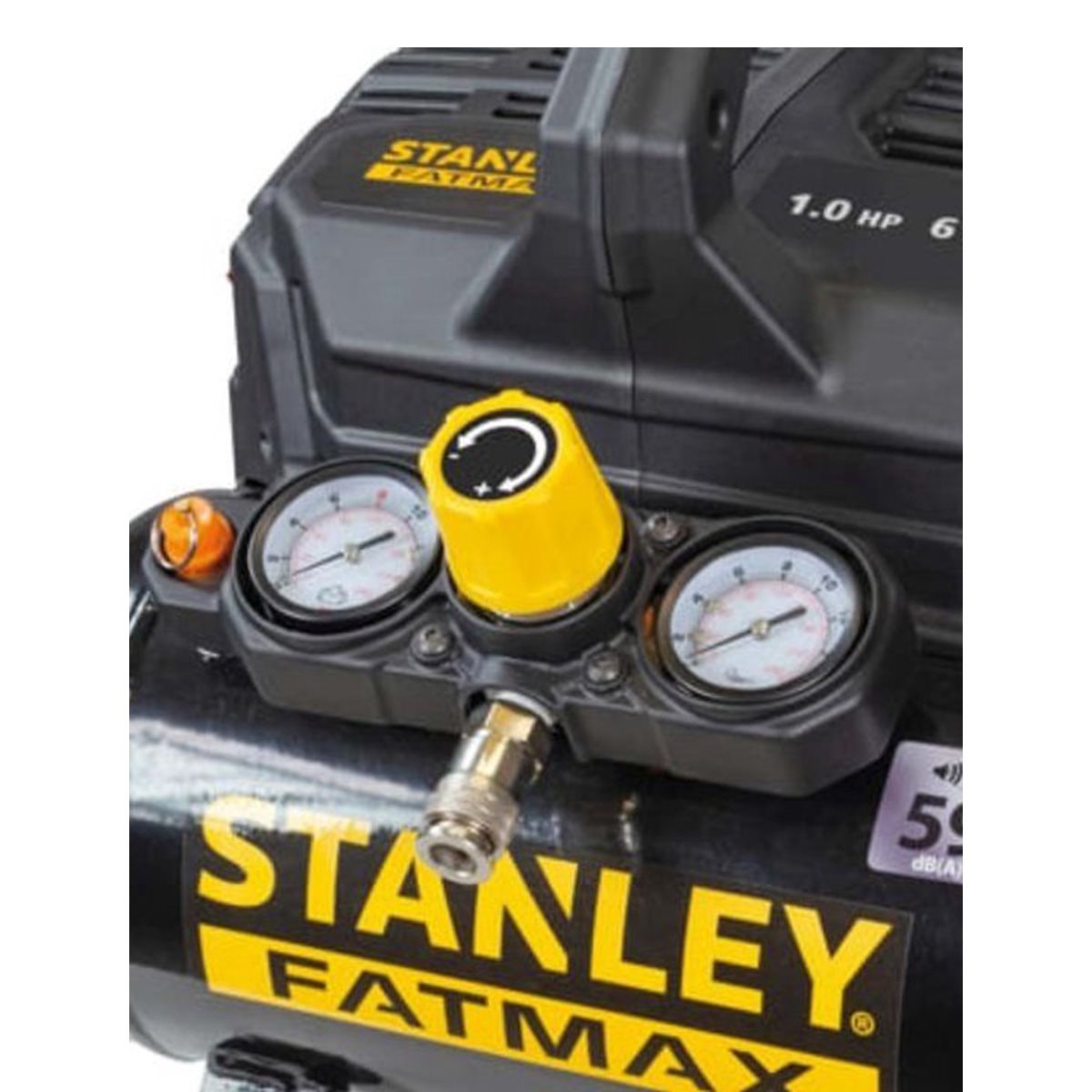 Stanley Compressor Dst 101/8/6 Fmxcm00 - Luchtcompressor Olievrij - Max. 59Db
