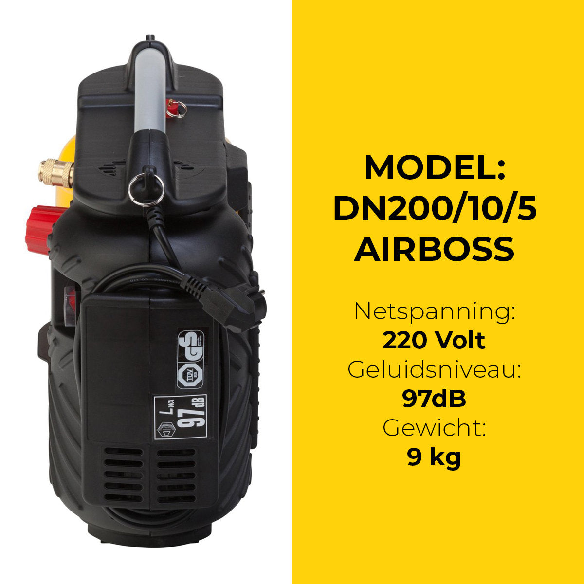 Stanley Luchtcompressor - Dn200/10/5 - Airboss