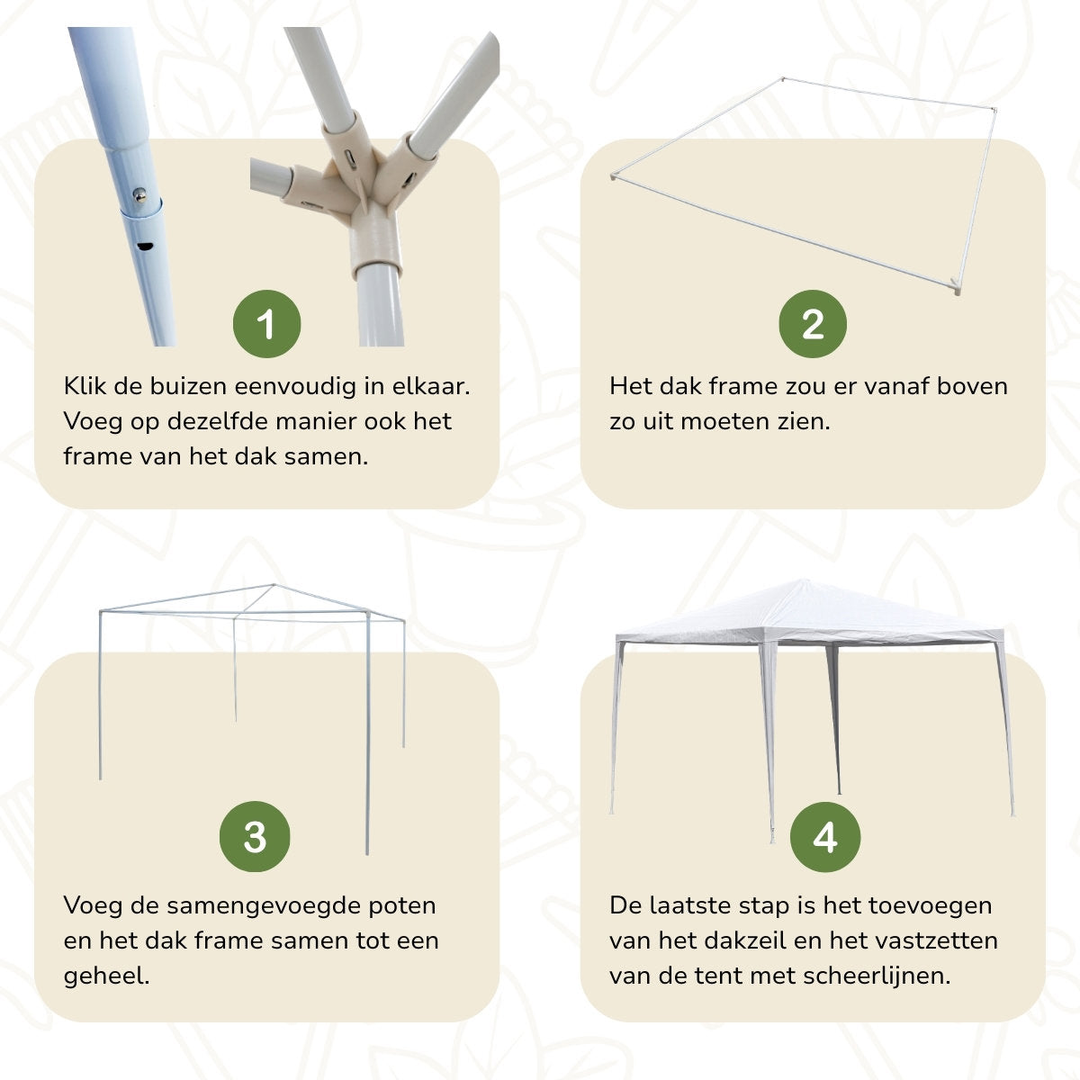 Kinzo Partytent 3X3 Meter
