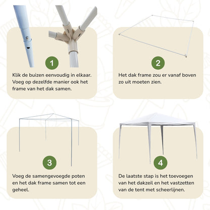 Kinzo Partytent 3X3 Meter