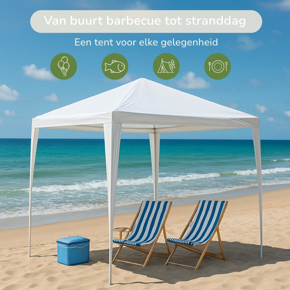 Kinzo Partytent 3X3 Meter