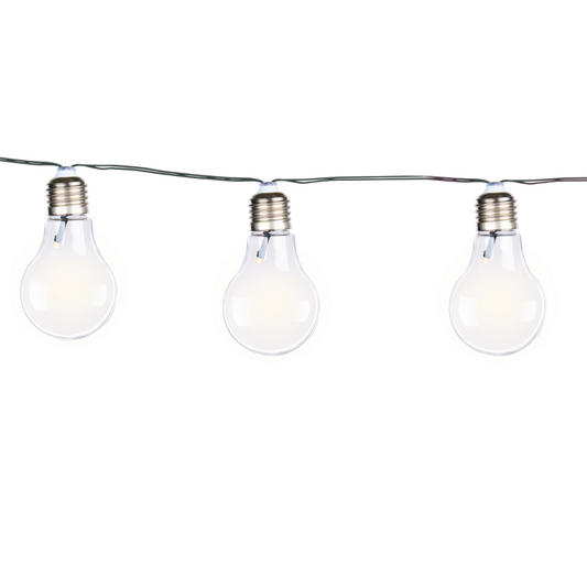 Solar Bulb Chain 10Led White