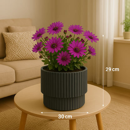 Pot Milly D30Cm Grey
