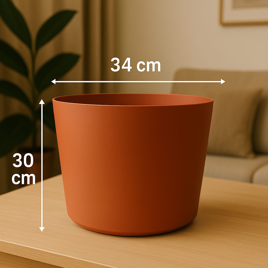 Pot Tubo D34Cm Copper