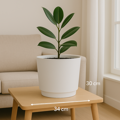Pot Tubo D34Cm White