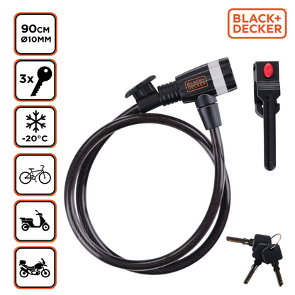 Bike Cable Lock Ø10X900Mm